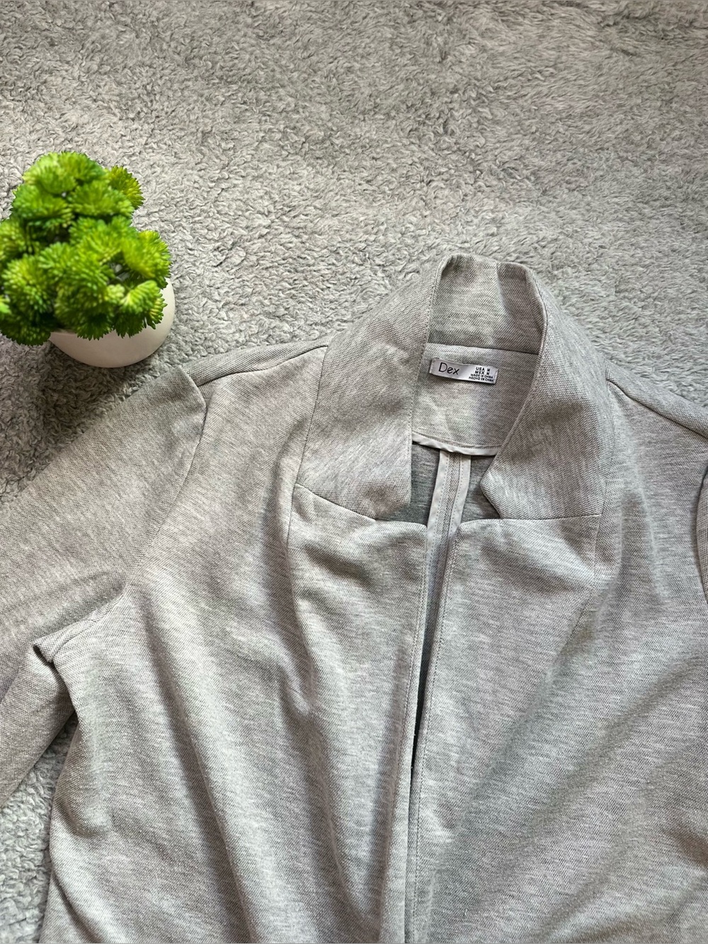🤍✨ Dex Light Heather Grey Longline Cardigan Coatigan | Minimalist Chic Layering